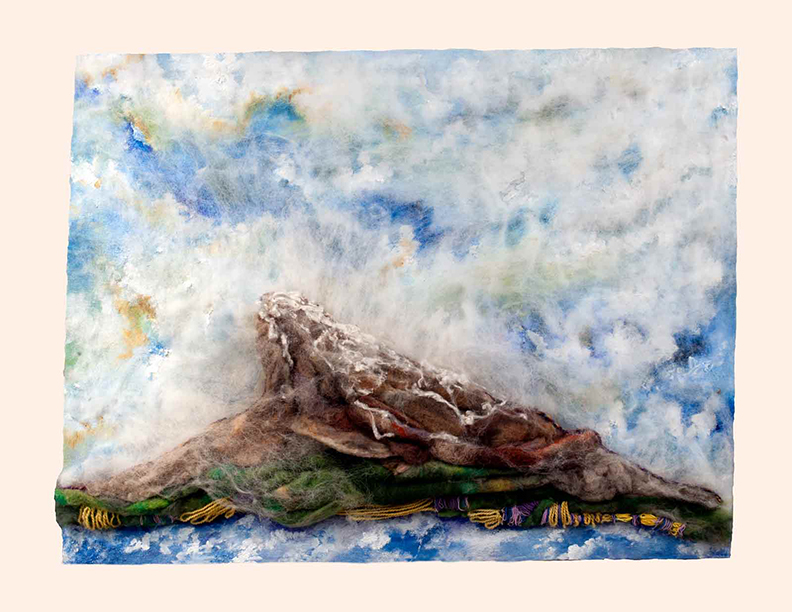 Art Kelly McLeod wet felt Mont Ventoux