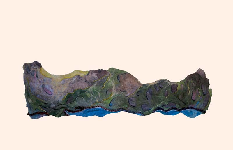 Art Kelly McLeod felt Mountain Study